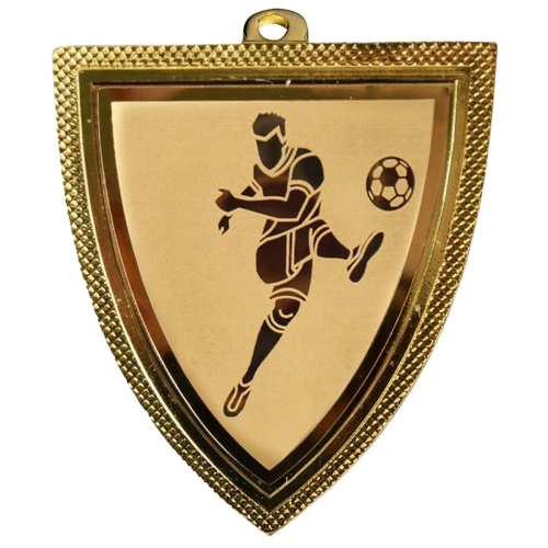 Medal złoty PIŁKA NOŻNA 50x55 mm
